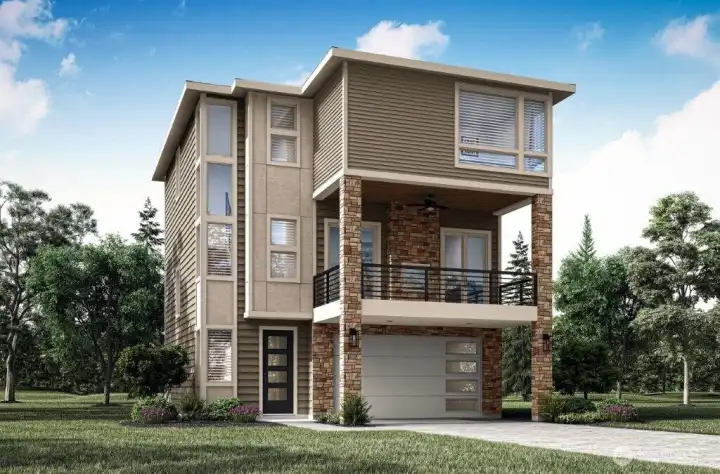 Example of the Braeburn floor plan to be located at 9513 38th Street E