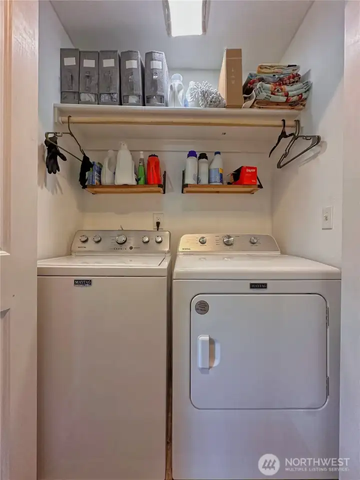 Laundry closet (appliances seen convey with sale)