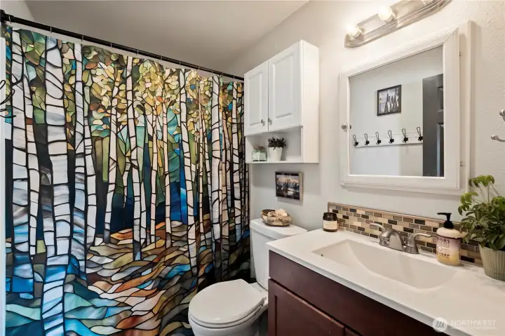 Recently updated full bathroom adds to the charm of this home Recently updated full bathroom adds to the charm of this home