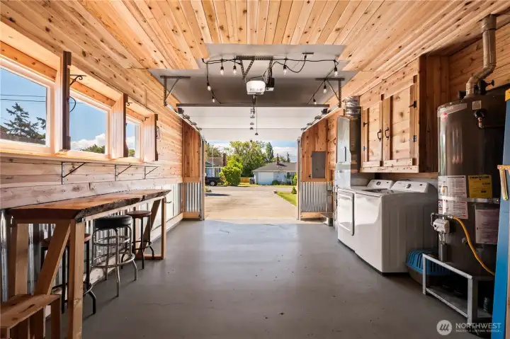 This simple garage was transformed into a work of art This simple garage was transformed into a work of art