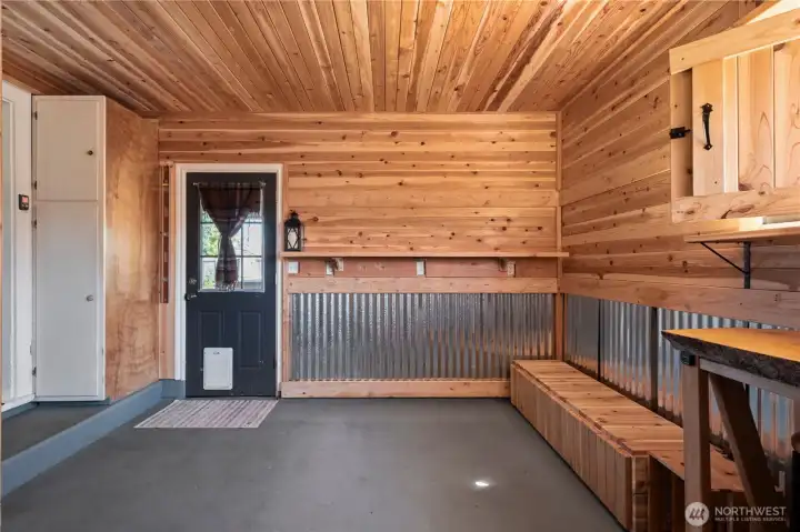 Utilize this space as an overflow area or to park your car! Painted floor makes the entire garage look extra clean and tidy Utilize this space as an overflow area or to park your car! Painted floor makes the entire garage look extra clean and tidy