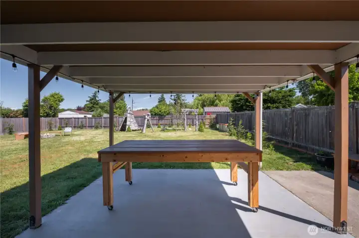 Step out into the fully fenced, gigantic, back yard! Step out into the fully fenced, gigantic, back yard!