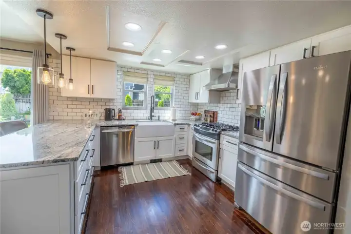 Updated cabinetry and newer appliances Updated cabinetry and newer appliances