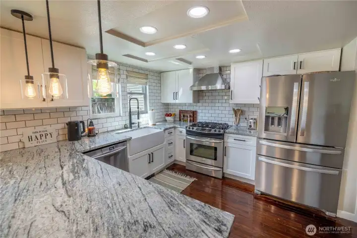 Thoughtfully designed kitchen with abundant storage Thoughtfully designed kitchen with abundant storage