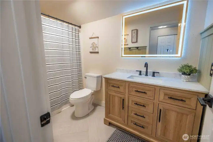 Updated upstairs bathroom Updated upstairs bathroom