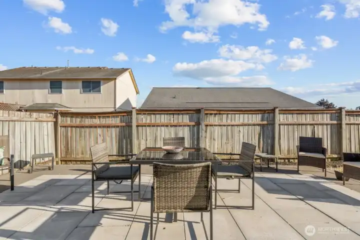 Sellers installed a paver patio