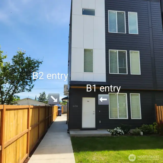 B1 & B2 Entrances
