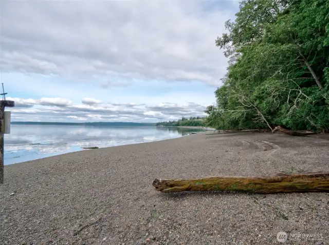 Trails leads to community beach.