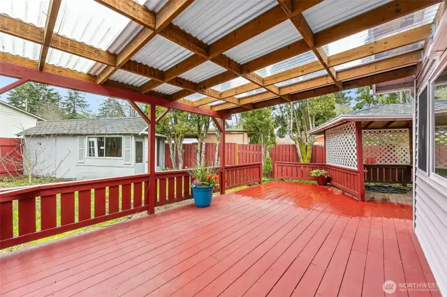 Gazebo Off Dining Room / Kitchen & Shed