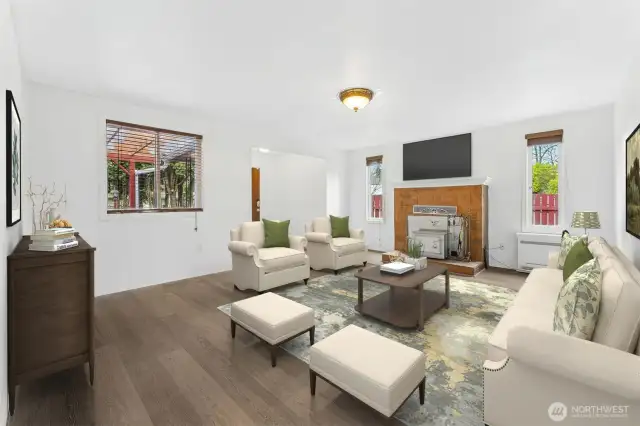 Living Room & Wood Stove