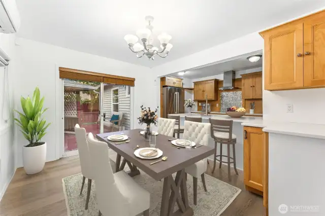 Dining Area, Kitchen & Deck