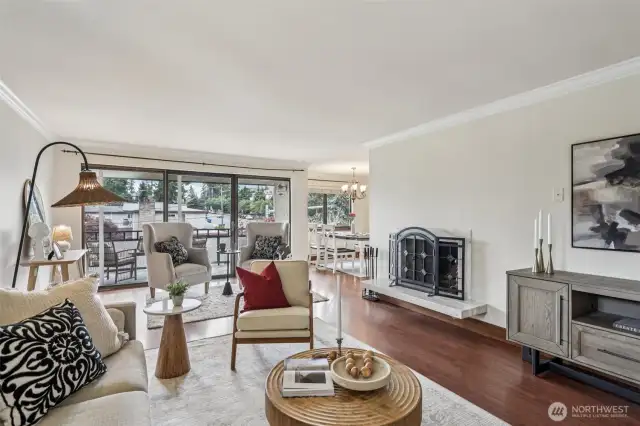 Hardwood Floor in Living Room