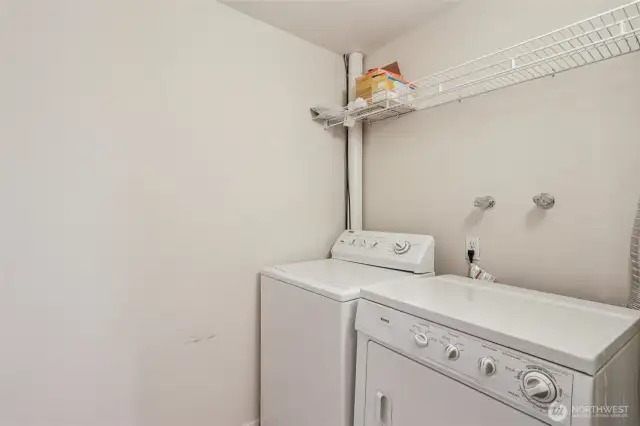 Utility Room complete with Washer and Dryer