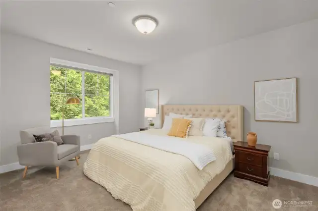 One of 5 Bedrooms -- all of which have an attached bath