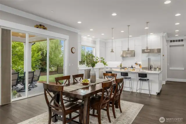 Access directly from the great room out to the Covered Deck and huge back yard - lot is 17,550 SqFt