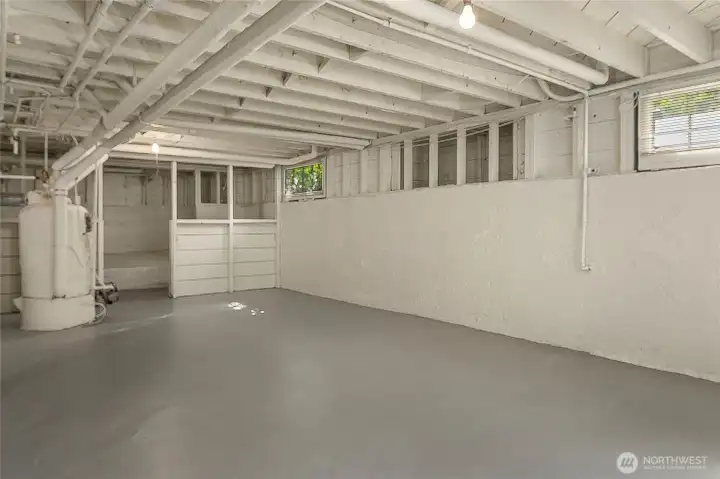 The lower level.  Neat as a pin.  The current owner loved it as is, but if the new buyer wants a cozy rec-room, a workout room, hobby area...the space is here!!!