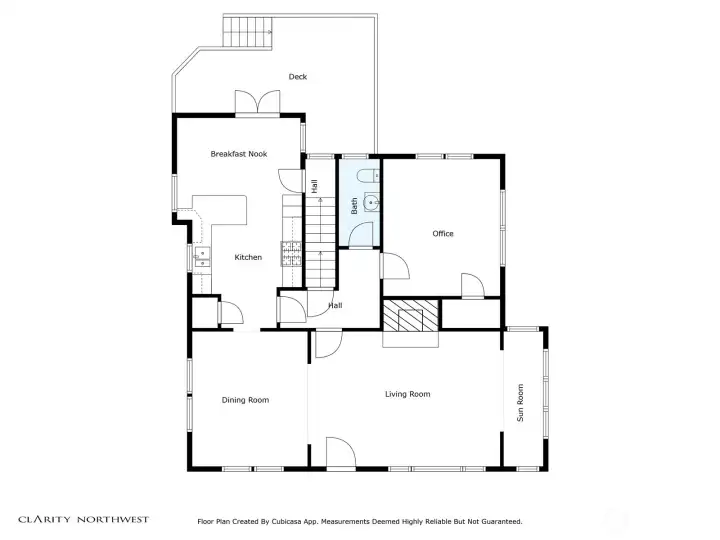 Main floor floorplan.
