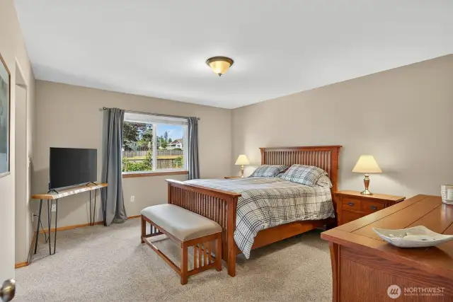Large primary suite.