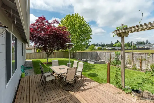 Great sunny location makes for the perfect place for gardens.