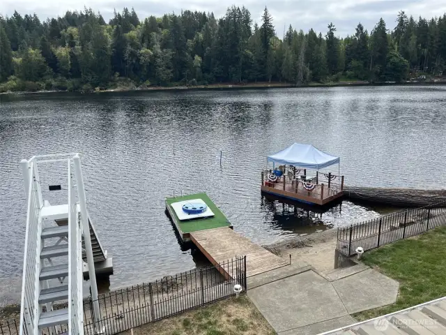 Lake St. Clair.  What you see is what you get. (slide, dock, party barge)