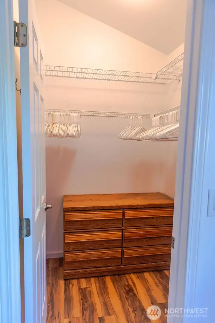 Walk in closet it the primary suite.