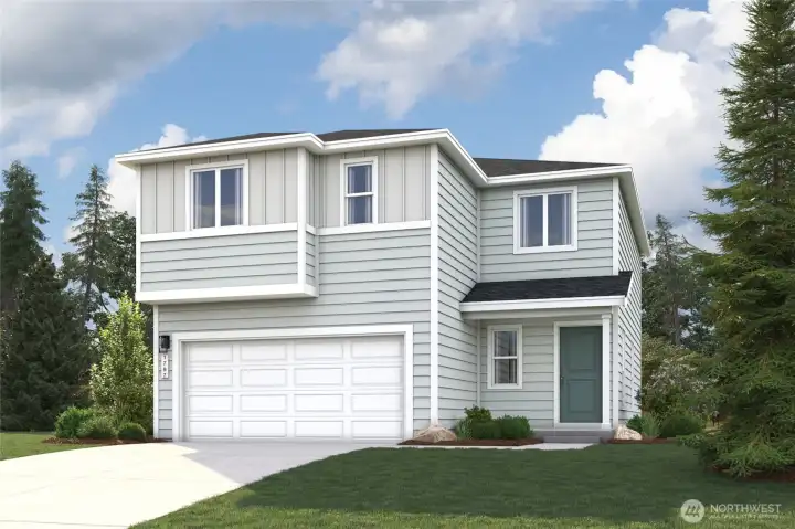 Viola Elevation C Rendering-Depictions of homes or other features are artist conceptions. Hardscape, landscape, and other items shown may be decoration and not included in the purchase price and availability may vary, not promised. Views may also be altered by subsequent construction, tree growth, and landscaping