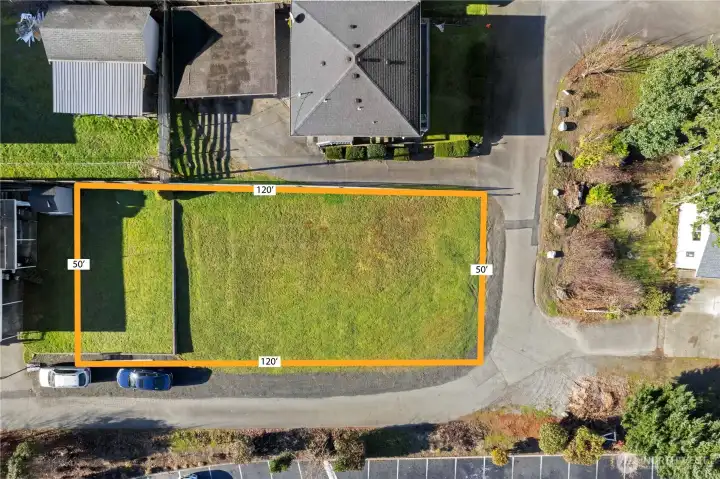 Lot is bigger than it appears.  Property extends past the concrete bulhead approx 35 ft.