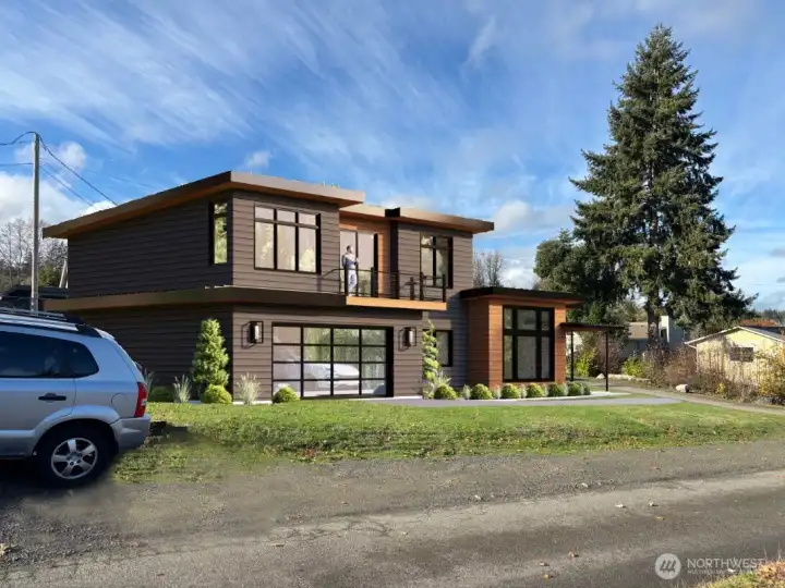 Here's an idea of a house that might work on this lot!