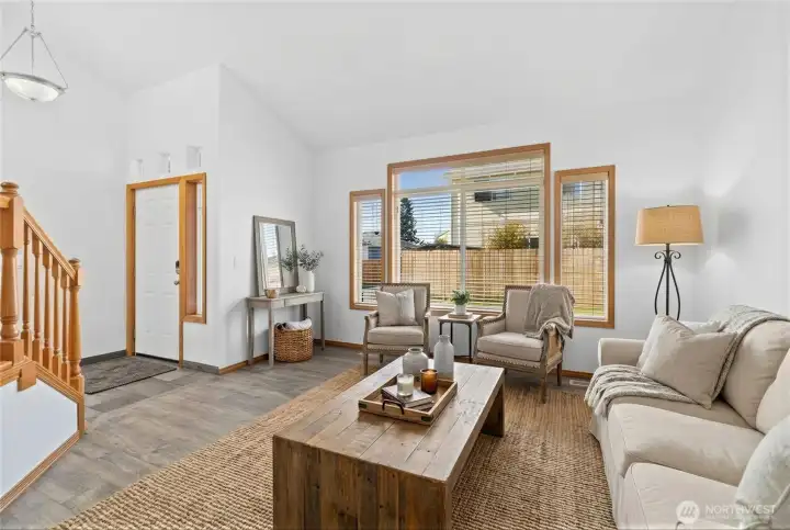 Formal living room. (photo virtually staged)