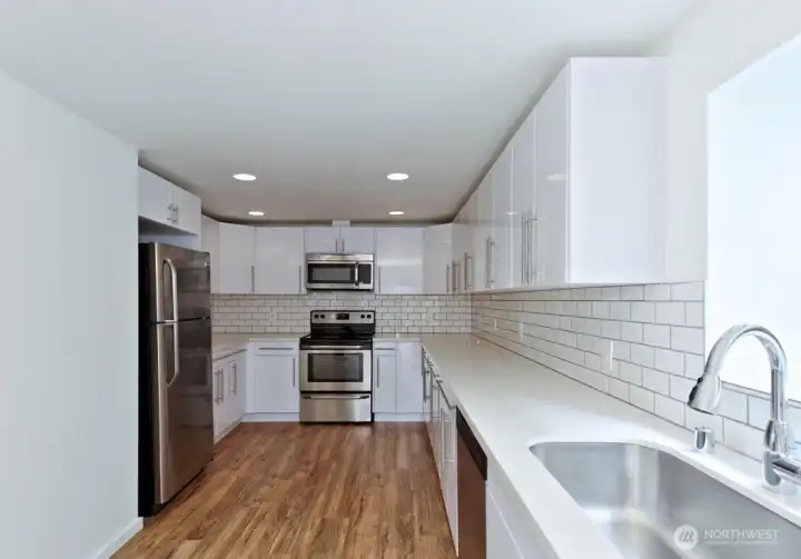 Photos of Unit B before tenant moved in