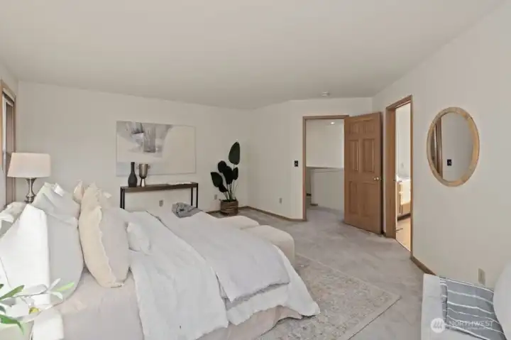 Primary has plenty of natural light