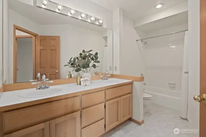 Main Bath with double sinks