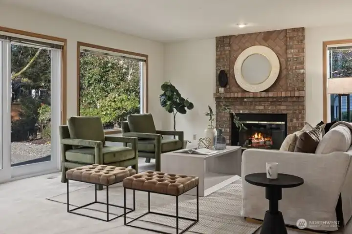 Family Room with Fireplace