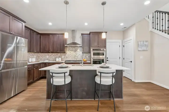 Kitchen with eating space.