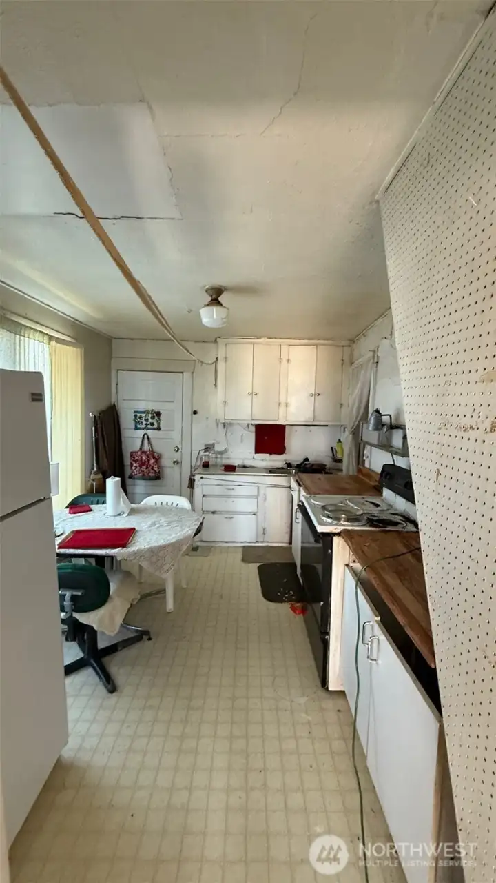 Kitchen with eating space.