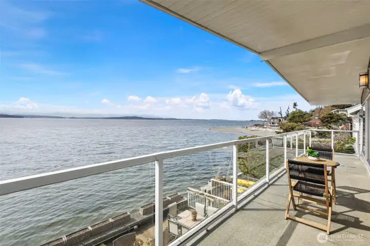 Long covered balcony