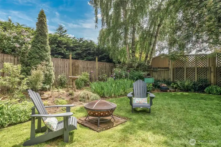 Fully-fenced backyard privacy.