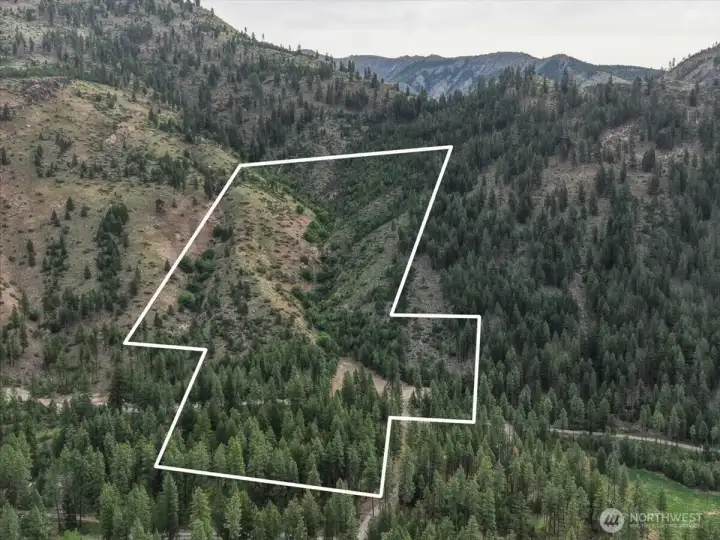 The approximate boundaries of the 20 acres.
