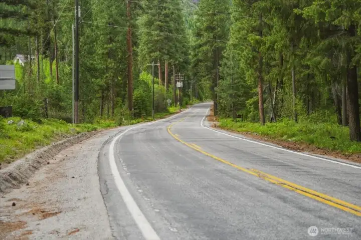 Property is right off the Entiat River Road.