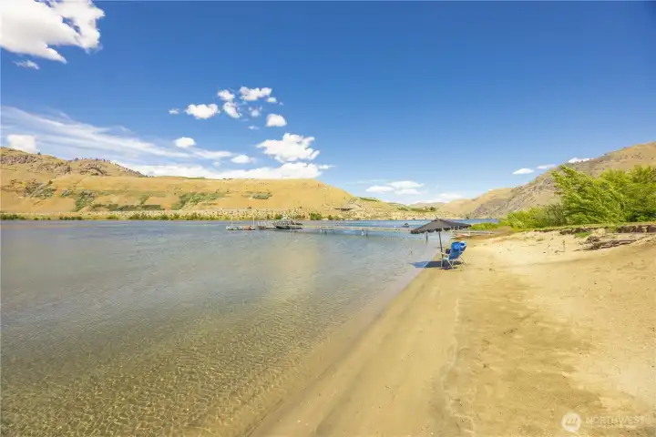 Massive sandy beach