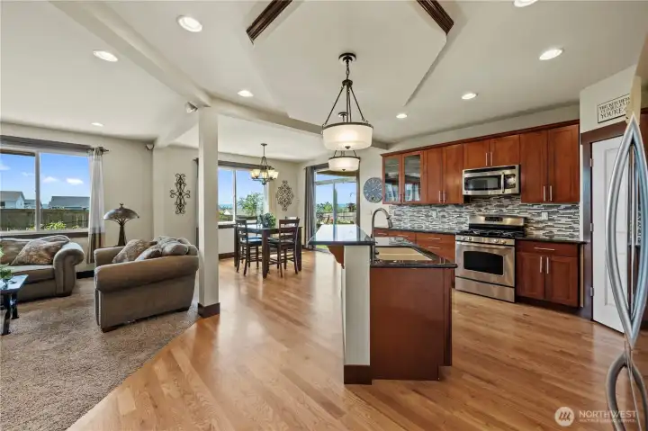 Enjoy abundant storage, a gas range, and quality finishes that make everyday living effortless.