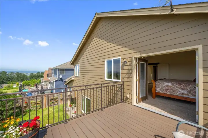 French doors create a seamless connection between indoor comfort and outdoor beauty.