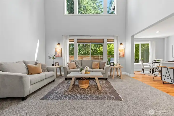 Gorgeous light filled living area.