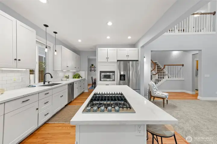 Gas range and SS appliances