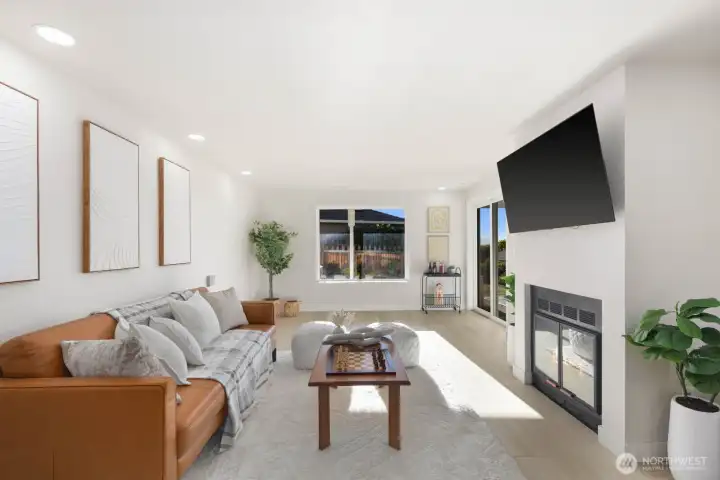 Lower level main room.