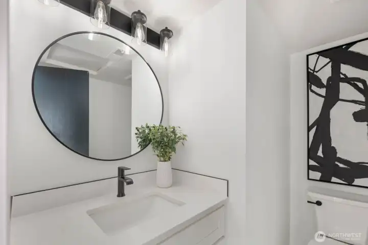 Main floor half bath.