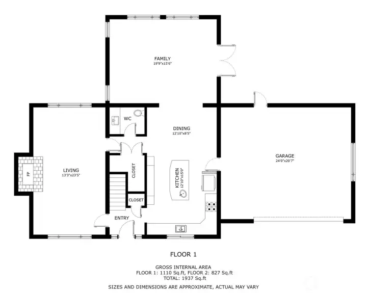 First floor. The "closet" next to the kitchen is a fantastic walk-in pantry. Large 2 car garage, EV 220 outlet, extra deep dog washing sink! First floor. The "closet" next to the kitchen is a fantastic walk-in pantry. Large 2 car garage, EV 220 outlet, extra deep dog washing sink!