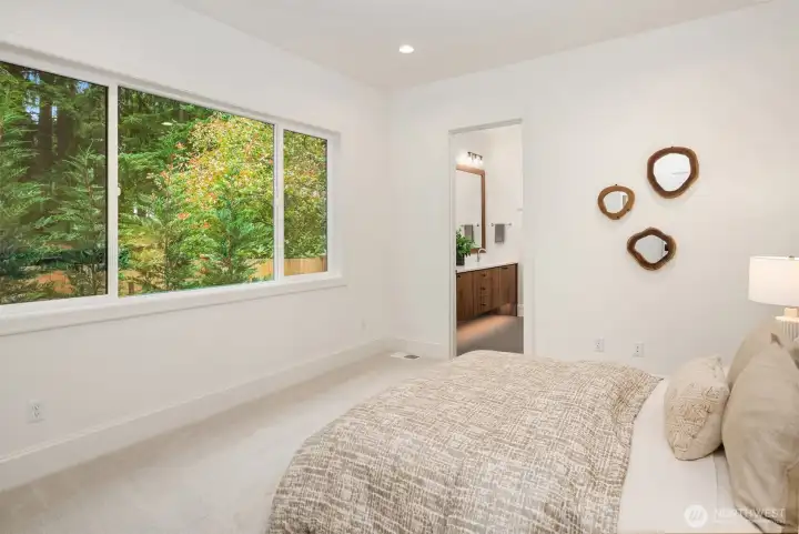 Secluded main floor en suite