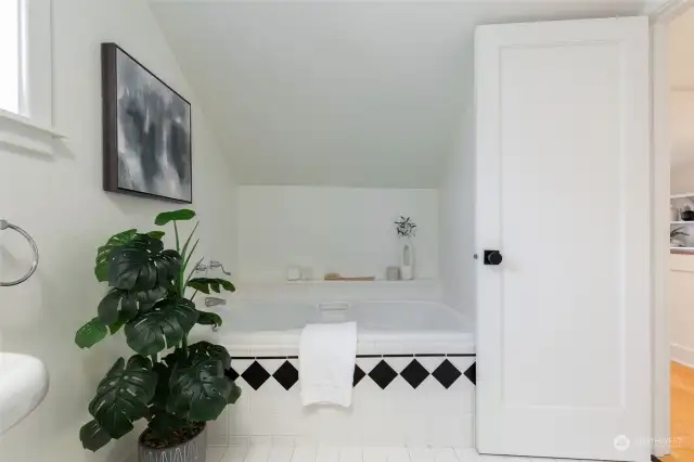 View of Soaking Tub in Primary Bathroom