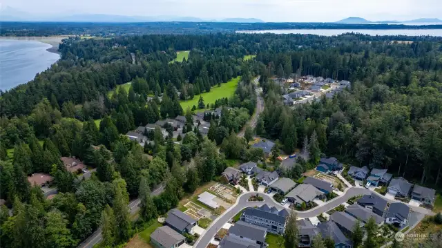 Semiahmoo Golf & Country Club is just across the street from this Gated Sea Mist Community Development.